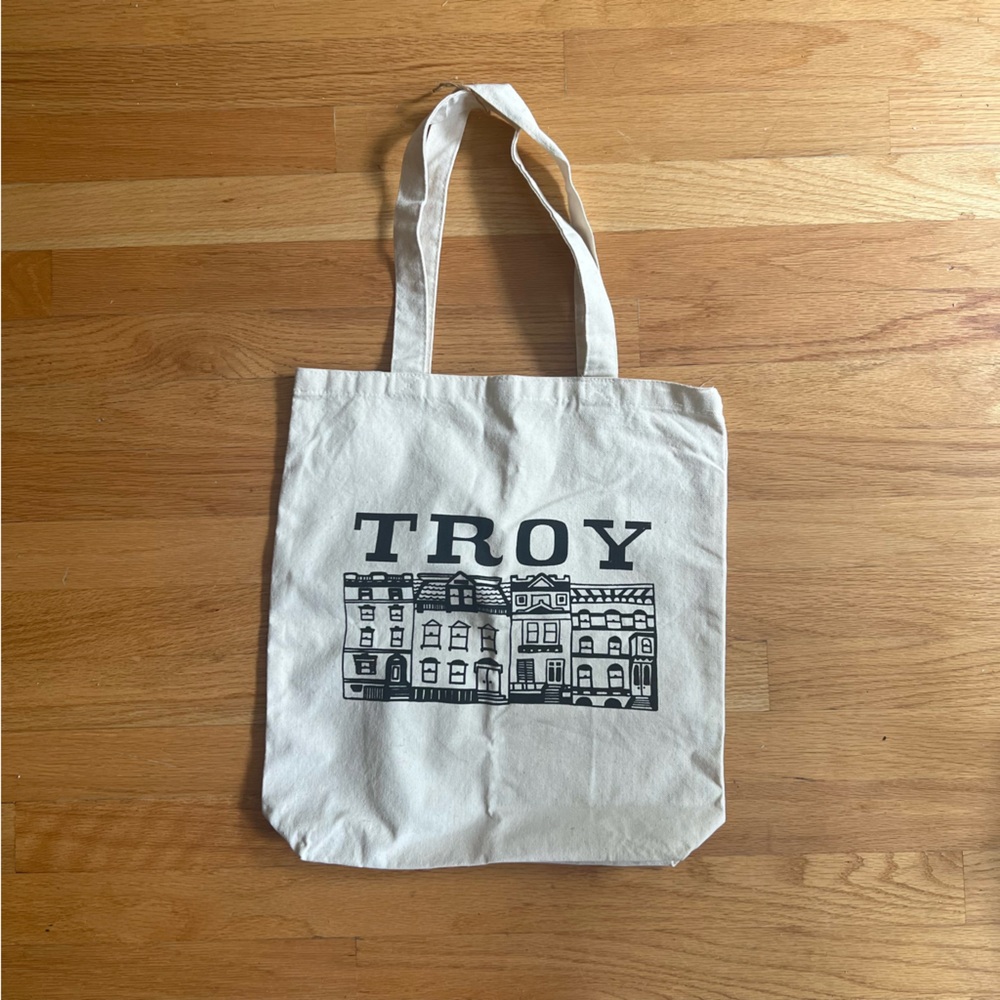 TROY NY Canvas Tote Bag - never used!